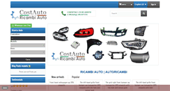 Desktop Screenshot of costautoricambi.com