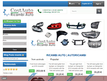 Tablet Screenshot of costautoricambi.com